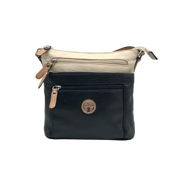 Giani Bernini Color Block Pebbled Crossbody Bag - Picture 1 of 10